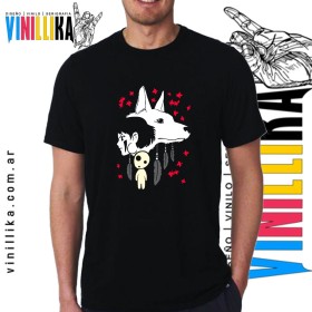 Remera Mononoke Hime - La Princesa Mononoke LUMINISCENTE 0001