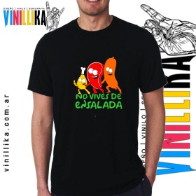 Remera The Simpsons - No vives de Ensalada