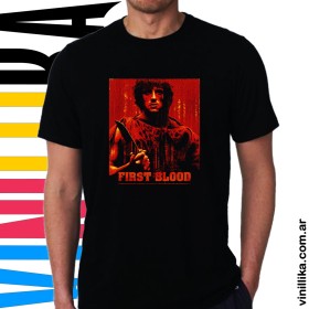 Remera First Blood - Rambo 0001 DTF